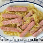 Sausages in beer with thermomix