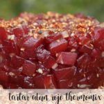 Red tuna tartare with Thermomix