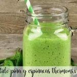 pineapple and spinach detox shake with thermomix