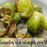Brussels sprouts with clams with thermomix