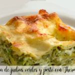 Lasagna with green beans and pesto with Thermomix
