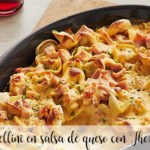 Tortellini in cheese sauce with Thermomix