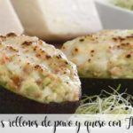 Avocados stuffed with turkey and cheese with Thermomix