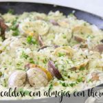 Soupy rice with clams with thermomix