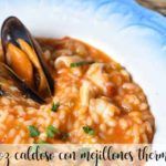Soupy rice with mussels with Thermomix