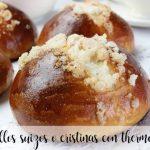 Swiss or Christine buns with Thermomix