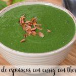 Spinach cream curry with thermomix
