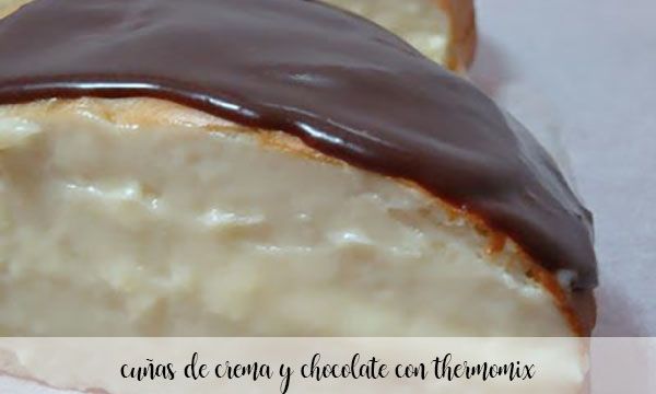 Cream and chocolate wedges with Thermomix