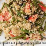 Quinoa, green beans and tuna salad with Thermomix