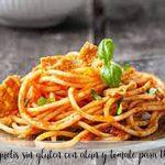 Gluten-free spaghetti with tuna and tomato for thermomix