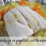 Hake in papillote Thermomix