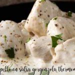 Chicken in gorgonzola sauce with Thermomix