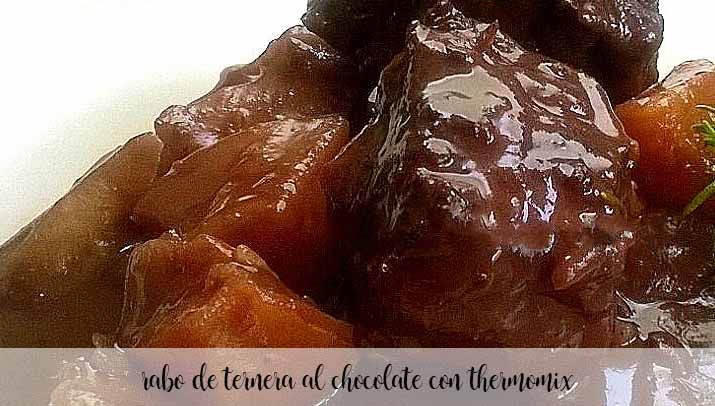 Veal tail in chocolate sauce with Thermomix