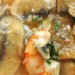 mushrooms with prawns in the Thermomix