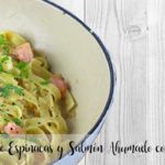 Spinach and Smoked Salmon Tagliatelle with Thermomix