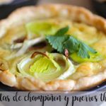 Leek and mushroom tartlets with Thermomix