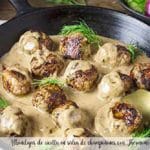 Ricotta meatballs in mushroom sauce with Thermomix