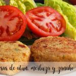 Tuna, hake and carrot burgers with Thermomix