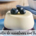 Blueberry panna cotta with thermomix