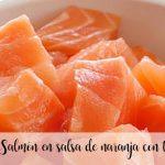 Salmon tacos in orange sauce with thermomix
