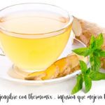 Ginger water with thermomix to control weight and health