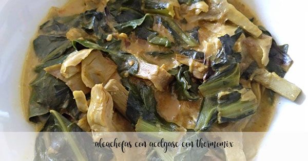 Artichokes with chard beer with Thermomix
