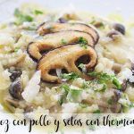Rice with chicken and mushrooms with Thermomix