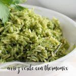 Green rice with Thermomix