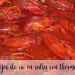 Crayfish in sauce with thermomix