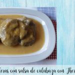 Cheeks with pumpkin sauce with Thermomix