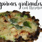 mushrooms gratin with thermomix