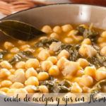 chard and garlic stew with Thermomix