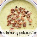 Zucchini and chickpea cream with Thermomix