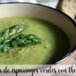 green asparagus cream with thermomix
