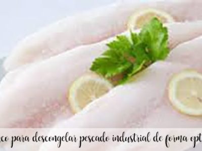 Trick to defrost industrial fish optimally