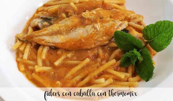 Mackerel noodles with Thermomix