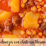 Chickpeas with chistorra with Thermomix