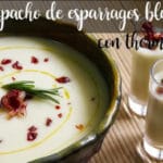 White asparagus gazpacho with thermomix