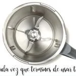 What to do every time you finish using your thermomix