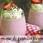 Strawberry mousse with thermomix