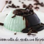 Mint panna cotta with thermomix