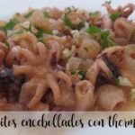 Octopus with onions with thermomix