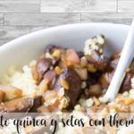 Quinoa and mushroom risotto with thermomix