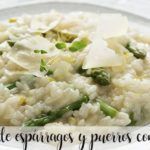Asparagus and leeks risotto with thermomix