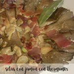 Mushrooms with ham with Thermomix