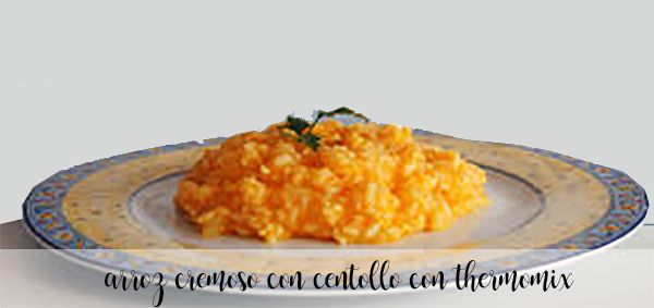 Creamy rice with spider crab with thermomix