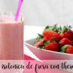 Strawberry isotonic drink with thermomix