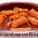 Chistorra in white wine with Thermomix