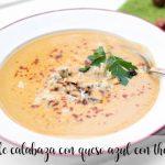Pumpkin cream with blue cheese with thermomix