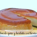 Cheese flan and horchata with Thermomix